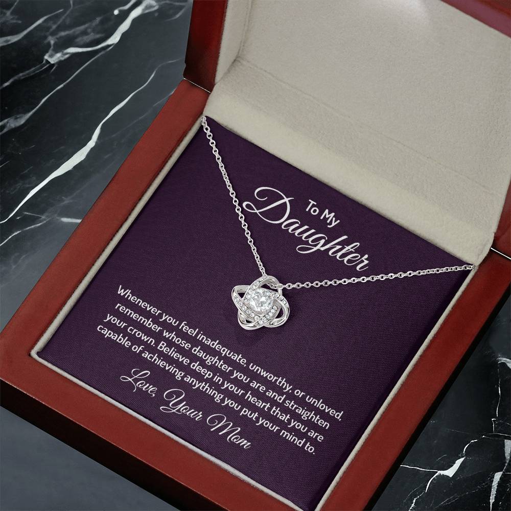 To my daughter - Love Knot Necklace