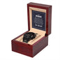 To my husband - Black Chronograph Watch with Mahogany Box