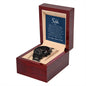To our son - Black Chronograph Watch with Mahogany Box