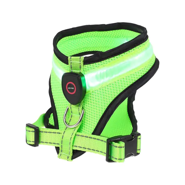 LED Light Dog Harness