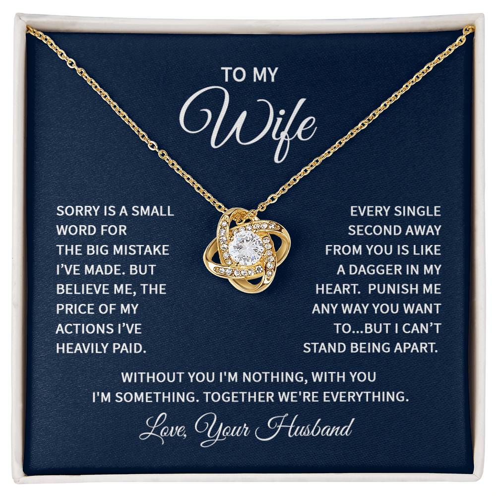 To my wife - Love Knot Necklace