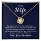 To my wife - Love Knot Necklace