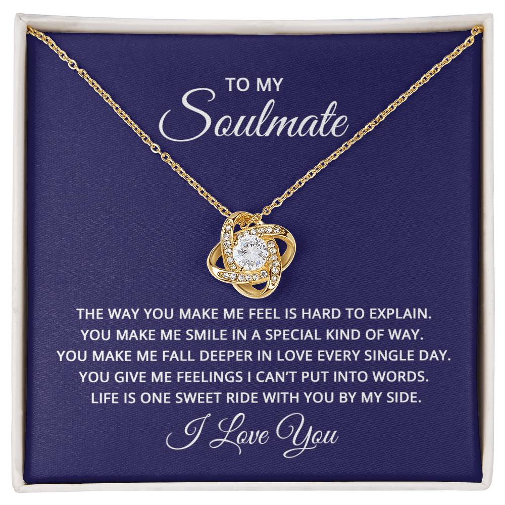 To My Soulmate - Love Knot Necklace