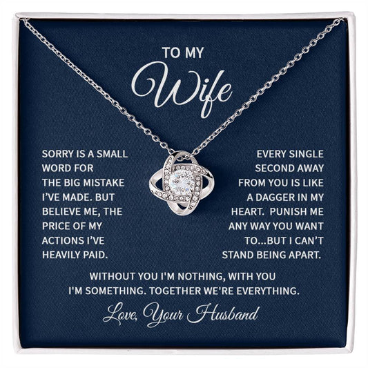 To my wife - Love Knot Necklace