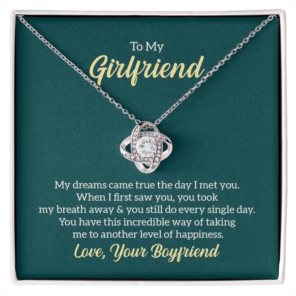 To my girlfriend - Love Knot Necklace