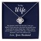 To my wife - Love Knot Necklace