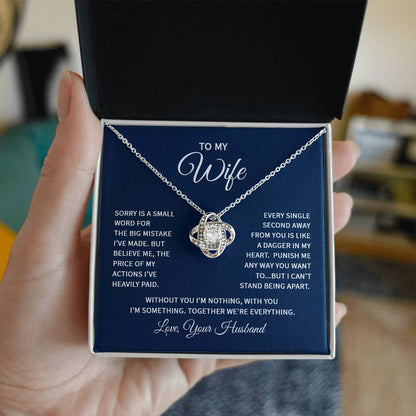 To my wife - Love Knot Necklace