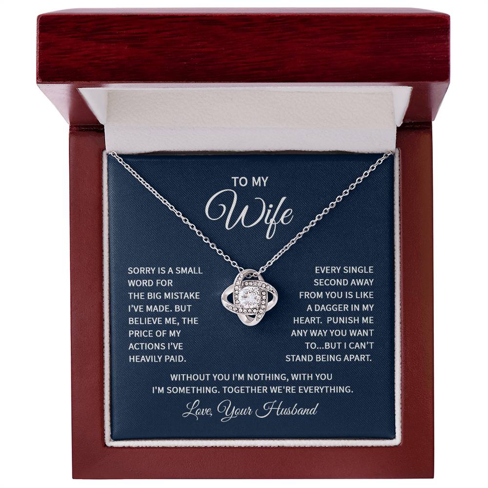 To my wife - Love Knot Necklace