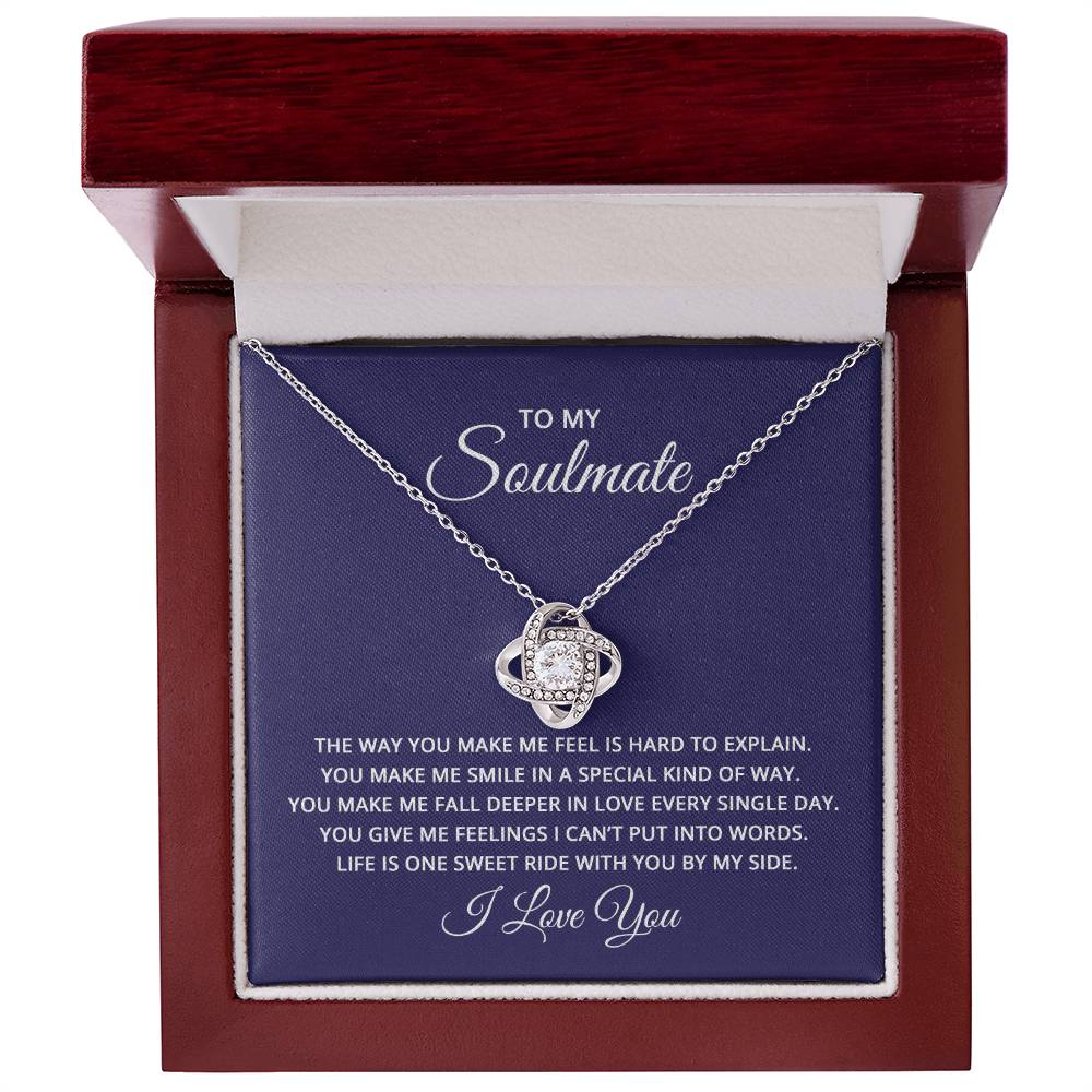 To My Soulmate - Love Knot Necklace