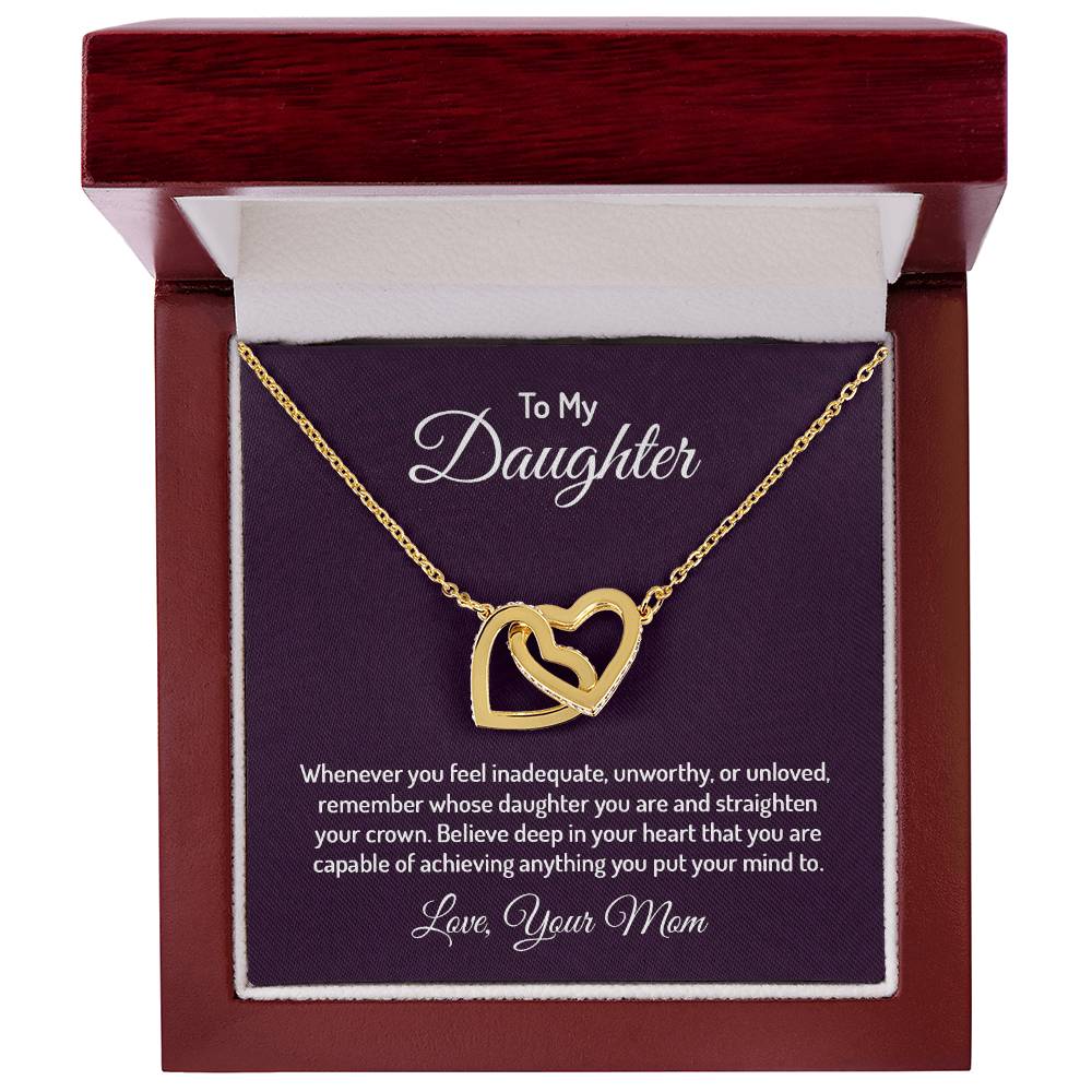 To my daughter- Interlocking Hearts  ( Limited Quantities)