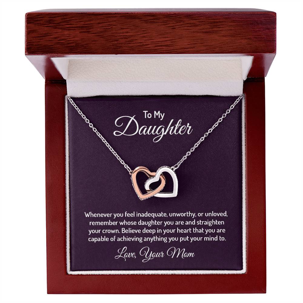 To my daughter- Interlocking Hearts  ( Limited Quantities)