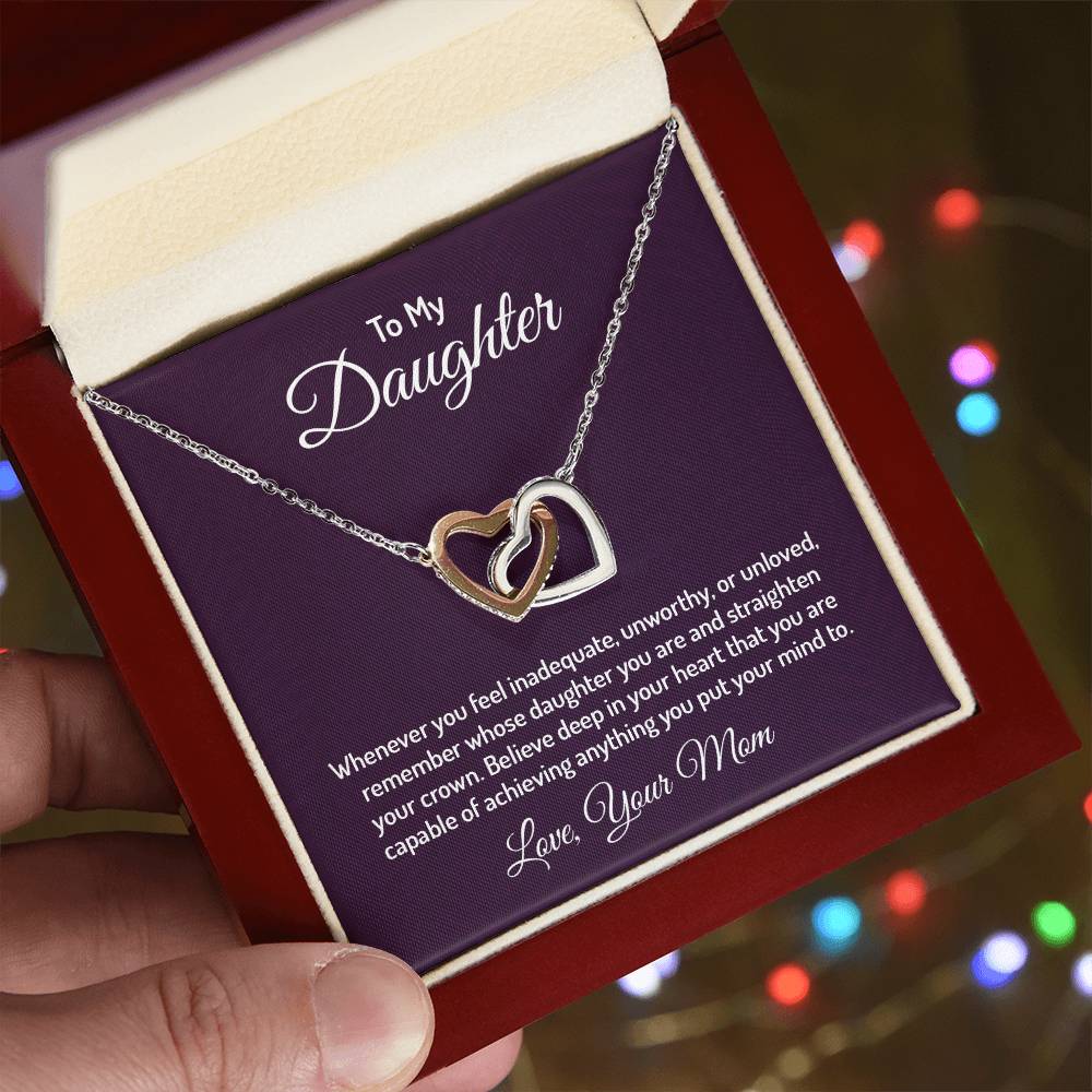 To my daughter- Interlocking Hearts  ( Limited Quantities)